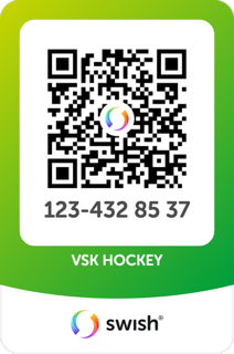 QR-kod för Swish-betalning till VSK Hockey, nummer 123 432 85 37
